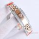 Luxury Replica Rolex DayDate Iced Out 2-Tone Rose Gold Watches Chocolate Dial 40mm (7)_th.jpg